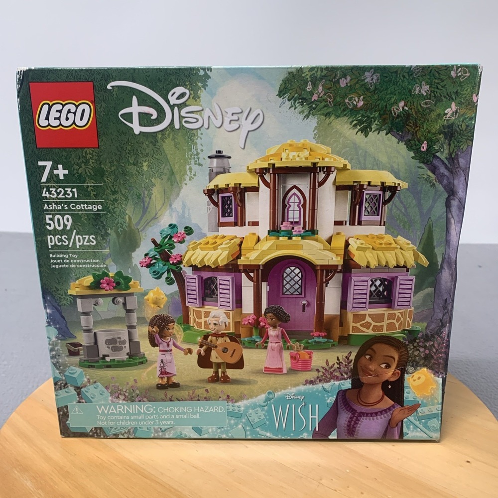 Lego Disney Asha's Cottage Set with Yellow, Purple, White, Brown Accents